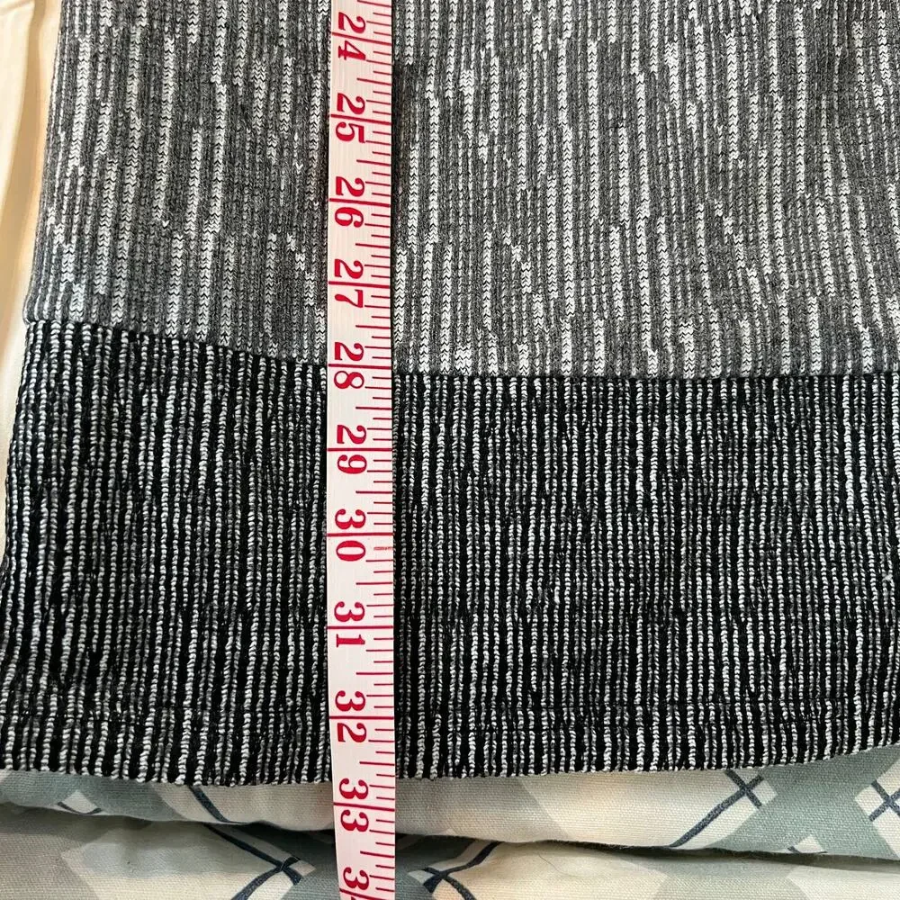 NEW Papillon Textured Liner Print Sweater Dress Grey Size Large - Picture 16 of 16